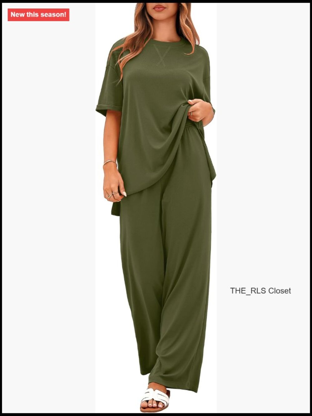 Lightweight Recycled Polyester Loungewear Set With Pockets